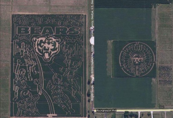 Chicago Bears Field and Illini Crop Circles