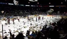 London Knights Fans Make It Rain Teddy Bears for Charity