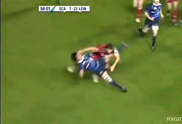 Sean Lamont Lays Huge Hit on Isa Nacewa