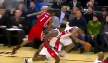 Trevor Ariza Throws A Right Haymaker At DeMar DeRozen