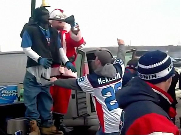Buffalo Bills Fans Create Weird Beer Bong