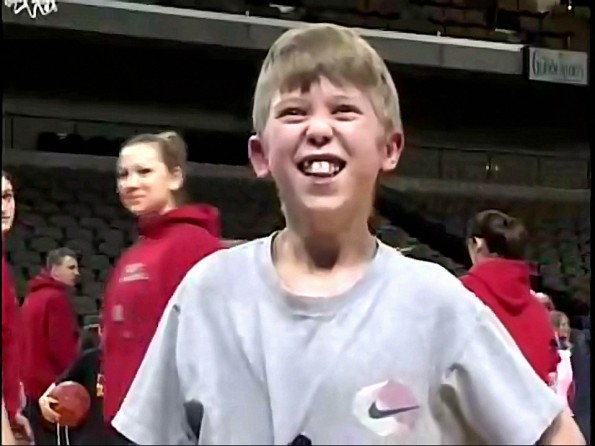 Giddiest Kid Ever Really Loves Basketball