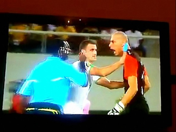 Goalkeeper Head Butts Referee During African Cup