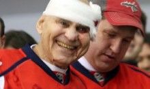 Old Man Gets Struck with Hockey Puck at Capitals Game (Pics)