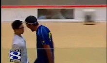 Squash Players Celebrate By Getting Up In Your Grill