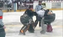 USHL Goalie Fight (Video)