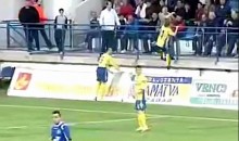 Soccer Player Scores Goal, Gets Face Slapped