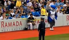 Blue Jays’ Ball Boy Disciplined by Ump, Officer and Mascot (Video)