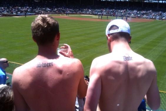 Picture Of The Day Cubs Fans And Their Matching Tattoos