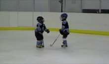 Mom Breaks Up Mites Hockey Fight (Video)