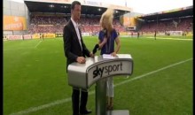 Sportscaster Jessica Kastrop Hit in the Head with Soccer Ball (GIF)