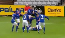 Iceland Soccer Team ‘Human Bicycle’ Celebration (Video)