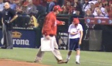 Kid Breaks Arm, Toughs It Out During On-Field Contest In Anaheim