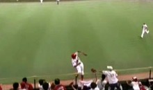 Masato Akamatsu Makes The Greatest Home-Run-Saving Catch Ever (Video)
