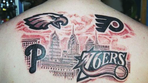 skyline tattoos. Regrettable Sports Fan Tattoos