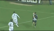A Painful Way To Exit The Pitch (GIF)