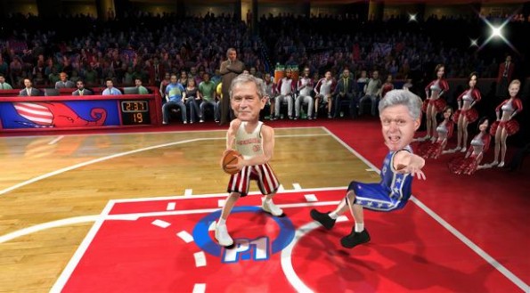 Bush vs Clinton NBA Jam
