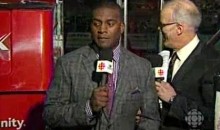CBC Commentators Escape A Close Call With The Zamboni (Video)