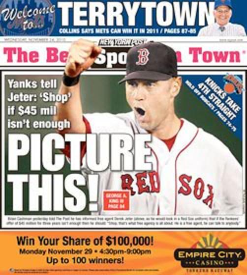 jeter as a red sox