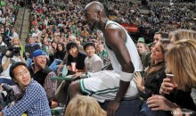 Picture Of The Day: KG Has The Best Seat In The House