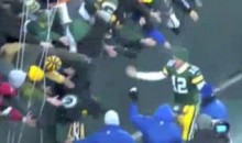 Aaron Rodgers’ High-Five Turns Into Low Point For Packers Fan (Video)