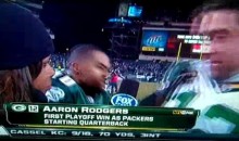 How Rude! DeSean Jackson Interrupts Aaron Rodgers’ Interview With Pam Oliver (Video)