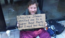 Picture Of The Day: Get This Guy To Charlie Sheen’s Super Bowl Party!