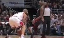 Chris Bosh Flops Following A Phantom Elbow (Video)