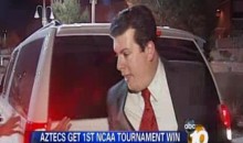 Sports Reporter Inches Away From Being Hit By Car On Live TV (Video)
