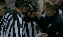 Kelly Sutherland Proves That NHL Referees Are Tough Too (Videos)