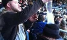 Cup Stacking On Sleeping Drunk Men Can Be Seen At Yankee Stadium (Video)