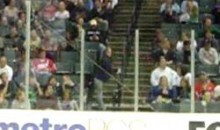 Drunk Female Treats Railing At A Hockey Arena Like A Stripper Pole (Video)