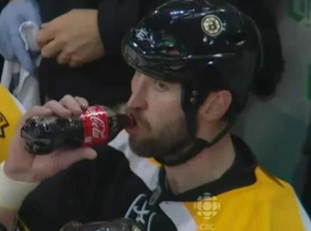 http://www.totalprosports.com/wp-content/uploads/2011/04/Here-Is-Zdeno-Chara-Drinking-Coca-Cola-On-The-Bruins-Bench-Last-Night.jpg