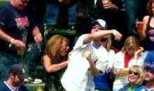 Female Cubs Fan Gets A Beer Shower (Video)