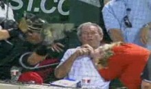 A.J. Pierzynski Saved George Bush From A Foul Ball Last Night (Video)