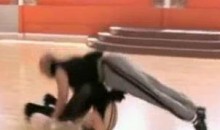 Watch Hines Ward Pile-Drive Kym Johnson During DWTS Rehearsal (Video)