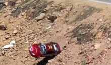 Former IndyCar Driver Bobby Regester Rolls His Car Off A Cliff (Video)