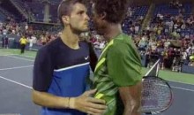 Monfils And Dimitrov Bring Post-Match Kissing To The Men’s Game (Video)