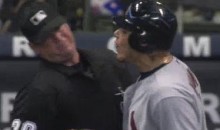 Yadier Molina Showers Home Plate Umpire With Spit (Video)
