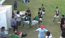Argentine Soccer Fight Includes Players, Fans, And The Police (Video)