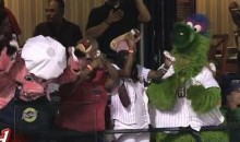 The Phillie Phanatic Makes It Rain…Hot Dogs (Video)