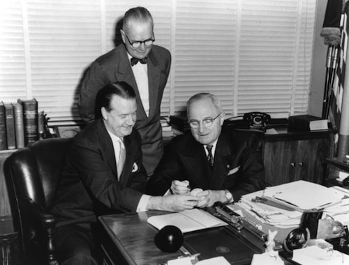 arnold johnson with president truman