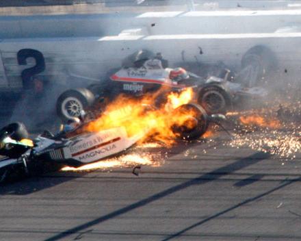 dan wheldon crash Yesterday's Las Vegas Indy 300 at the Las Vegas Motor