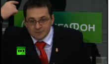 Andrei Nazarov Goes Nuts On Fan At Vityaz Chekhov Game in Belarus (Video)