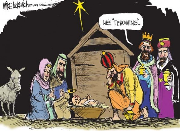tim tebow nativity scene