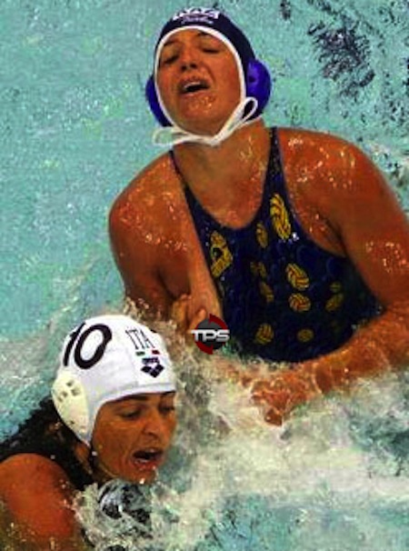 #7 water polo nipple slip boob squeeze foul copy