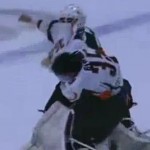 goalie fight during hockey brawl