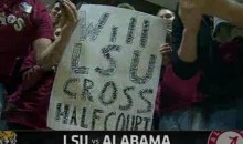 Alabama Fans Cheer After LSU Basketball Team Crosses Half-Court (Video)