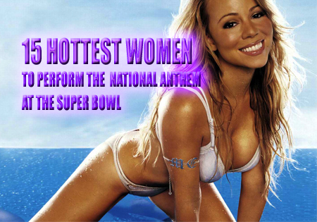 Hottest Celebrity on So Here You Go  A List Of 15 Hot Women Who Sang The National Anthem At