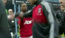 Liverpool’s Luis Suarez Refused To Shake Hands With Mau U’s Patrice Evra (GIF & Video)